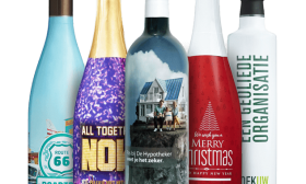 bedrukte fles