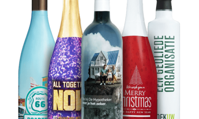 bedrukte fles