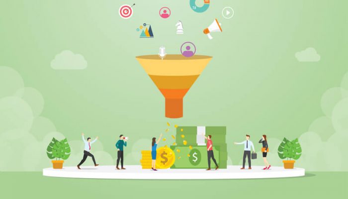 een funnel gebruiken