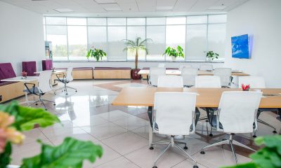 kantoor raamdecoratie